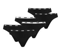 String PUMA "String 6er Pack", Damen, Gr. XS, schwarz, Obermaterial: 95% Baumwolle CO. 5% Elasthan EL., Unterhosen String (47930525-XS) schwarz