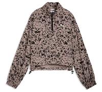 PUMA Damen Jacke ESS GRAPHIC Animal Relaxed AOP Woven Half-Zip (692465) L Sandstone