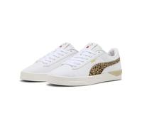 PUMA Damen Jada Classic Animal Flair Sneakers 39, White Gold Exotic Red