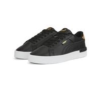 PUMA Damen Jada Distressed Sneaker, Black Team Gold, 38.5 EU