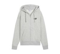 PUMA ESS Small No. 1 Logo Comfort Hoodie mit durchgehendem Reißverschluss Damen, Kleidung, Light Grau Heather, XXL Gray