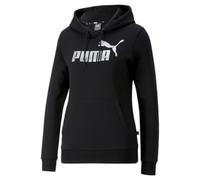 PUMA Damen ESS+ Metallic Logo Hoodie FL Sweat