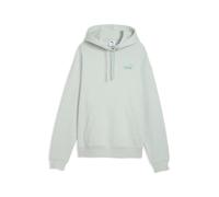 Kapuzensweatshirt PUMA "ESS SMALL NO 1 LOGO COMFORT HOODIE FL S", Damen, Gr. S, crme de mint, Fleece, Obermaterial: 66% Baumwolle, 34% Polyester, unifarben, comfort fit normal, angesetztes Bündchen, S