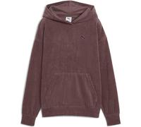 PUMA Unisex Elevated Comfort Velour Rib Hoodie Kapuzenpullover, Rosine, M EU