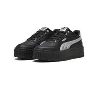 Sneaker PUMA "Karmen II Idol Metallic Whisper Sneakers Damen", Damen, Gr. 39, schwarz silber metallic, Obermaterial: Textil, Synthetik; Futter: Textil; Innensohle: Textil; Laufsohle: Gummi, Schuhe Sne