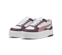 Sneaker PUMA "KARMEN II IDOL", Damen, Gr. 38,5, rosa (puma weiß, dusky rosewood), Leder, Schuhe Sneaker, für sportliche Anlässe, mit SoftFoam+ Einlegesohle, aus Leder (14318531-38,5) puma weiß, dusky
