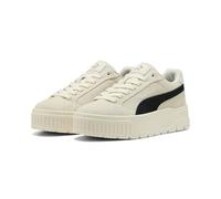 Sneaker PUMA "Karmen II Sneakers Damen", Damen, Gr. 42, frosted ivory schwarz, weiß, Obermaterial: Kuhleder, Textil. Futter: Textil. Innensohle: Textil. Laufsohle: Gummi, Schuhe Sneaker (89031124-42) 