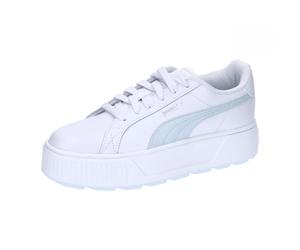 PUMA Damen Karmen L Turnschuhe, White Dewdrop Silver Blue Metallic, 40.5 EU