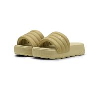 PUMA Damen Karmen Puffy Aqua Metallics Slides 39, Gold Light Sand Beige