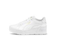PUMA Damen Karmen Wedge Sneaker, Weiß Weiß-Gold, 40 EU