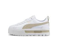 Puma Mayze Lth Damen Freizeitschuhe, weiß, Größe 40 ½ 40 ½
