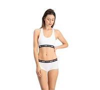 PUMA Damen Mini Shorts - Iconic, Soft Cotton Modal Stretch, Vorteilspack Weiß XS 8er Pack (4x2P)