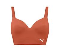 PUMA Damen Padded Longline Bikini Top, Pink / Chili, S EU