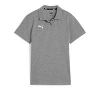 PUMA teamGOAL Casuals Poloshirt Damen 33 - medium gray heather/puma white M