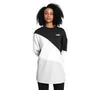 PUMA Damen Power Cat Crew Tr Sweat, Schwarz, S