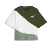 PUMA Damen Power Cat Women's Cropped Tee Crop T-Shirt, Eucalyptus, XS, Eucalyptus, L