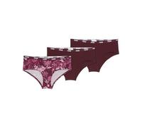 PUMA Damen Printed Hipster Panties, Ruby Combo, S EU