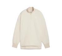 PUMA HER Oversized 1/2-Zip Winterized Crew Sweatshirt Damen 87 - alpine snow XL