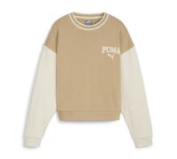 Kapuzensweatshirt PUMA "SQUAD CREW TR" Gr. M, braun (prairie tan) Damen Sweatshirts (50574031-M)