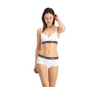 Puma Bralette mit Logo-Bund in Weiss, Größe XS