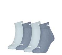 PUMA Damen Quarter Socks, Blue Combo, 35-38 EU