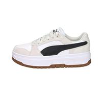 PUMA Rebound Femme Low SD Damen-Sneaker, Weiß/Schwarz/Frosted Ivory, 4.5 UK