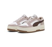 Sneaker PUMA "Rebound Femme Low Sneakers Damen", Damen, Gr. 37, rose latte chocolate braun weiß beige, Obermaterial: Synthetik, Kuhleder, Textil. Futter: Textil. Innensohle: Textil, Keine Angabe. Lauf