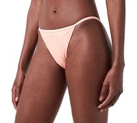 PUMA Damen Ribbed Thong Bikini Unterteile, Peach Combo, L EU