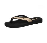 PUMA Damen Badesandalen Sandy Flip Space Metallics matt PUMA Gold / PUMA Black Gr. 35 ½