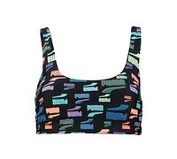 PUMA Damen Scoop Neck Bikini Top, Black Combo, L EU