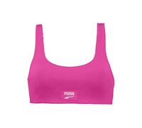 PUMA Damen Scoop Neck Bikini Top, Neon Pink, XS EU