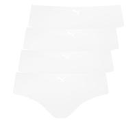 PUMA Damen Seamless Hipster 100001012 4er Pack, Wäschegröße:XL, Artikel:-002 White
