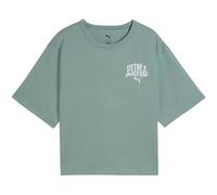 PUMA Damen Shirt CLASS Relaxed Crop Tee (685030) M Green Moon