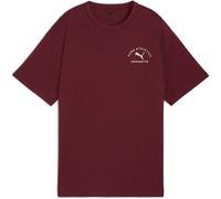 PUMA Class Relaxed T-Shirt Damen 96 - ruby shimmer M