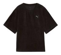 PUMA Damen Shirt ESS ELEVATED Relaxed Velour Rib Tee (688106) XS PUMA Black