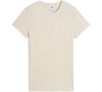 Puma ESS ELEVATED Geripptes T-Shirt Damen | Mit Plain | Alpine Snow | Größe: XS White