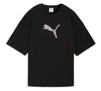 PUMA Damen Shirt ESS GRAPHICS LEO LUXE Bedazzled Oversized Tee (634566) XS PUMA Black