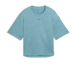 PUMA Damen Shirt W CLOUDSPUN RELAXED TEE (527457) XS Baltic Sea Blue Heather