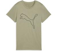 PUMA Damen Shirt W TAD ESSENTIAL Heather Logo Tee (525893) S Lux Army Heather
