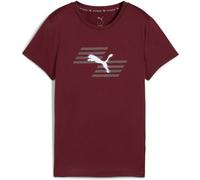 PUMA Damen Shirt W x HYROX POLY GRAPHIC TEE (527638) M Ruby Shimmer
