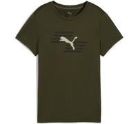PUMA Damen Shirt W x HYROX POLY GRAPHIC TEE (527638) S Dark Olive