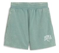 PUMA Damen Shorts CLASS Washed Shorts 5 TR (685035) M Green Moon