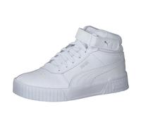 PUMA Carina 2.0 Mid Sneaker - Damen - puma white-puma white-puma silver in Größe 40 1/2