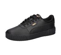 PUMA Sneaker Carina 3.0 Leder Damen Schwarz/Gold Gr. 37