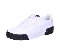 Puma Damen Sneaker Carina 3.0 Weiß/Gold/Schwarz Größe 38,5