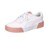 PUMA Carina 3.0 Leder Sneaker Damen 10 - PUMA white/pink fruit/PUMA gold 41