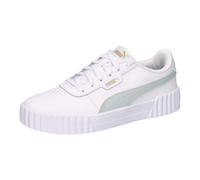 Sneaker PUMA "CARINA 30", Damen, Gr. 40,5, puma weiß, crme de mint, Leder, unifarben, Schuhe Sneaker, für sportliche Looks, aus Leder, mit weichem Textilfutter (89667817-40,5) puma weiß, crme de mint