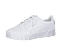PUMA Damen Carina L Sneakers, Puma White-Puma White-Puma Silver, 42.5 EU