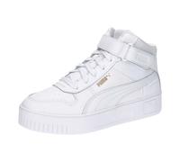 PUMA Damen Carina Street Mid Turnschuhe, White Gold, 38 EU