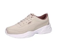 Sneaker PUMA "CILIA MODE", Damen, Gr. 40, beige (silber fog, rich cocoa, puma weiß), Synthetik, mehrfarbig, Schuhe Sneaker, für Alltag, mit SOFTFOAM+ Einlegesohle (43150224-40) silber fog, rich cocoa,